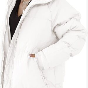 Shanfetl Women S Long Quilted Coat Hooded Maxi Length Long Sleeve Puffer Jacket